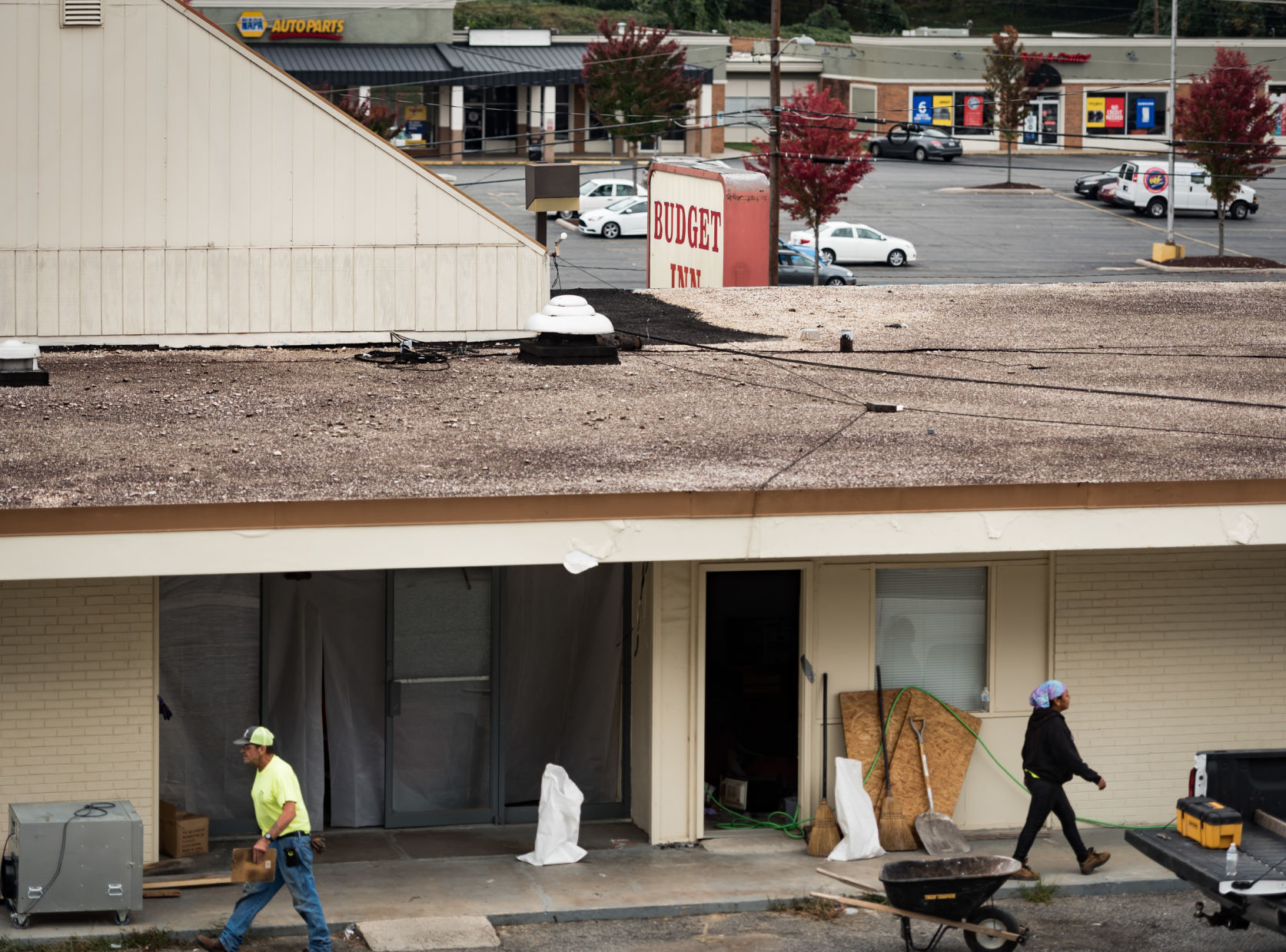 Budget Inn Demolition Preparation